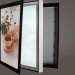 Giant White Snap Frame Led Light Box , Standing Exhibition Light Boxes
