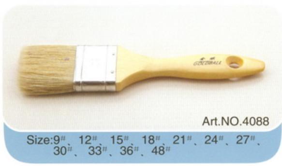 From 9" to 48" plastic or wooden handle pure bristle high quality paint brush No