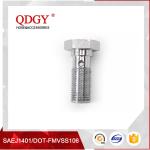 STAINLESS STEEL MATERIAL BRAKE HOSE FITTINGS SINGLE BANJO BOLT M10 X 1.5