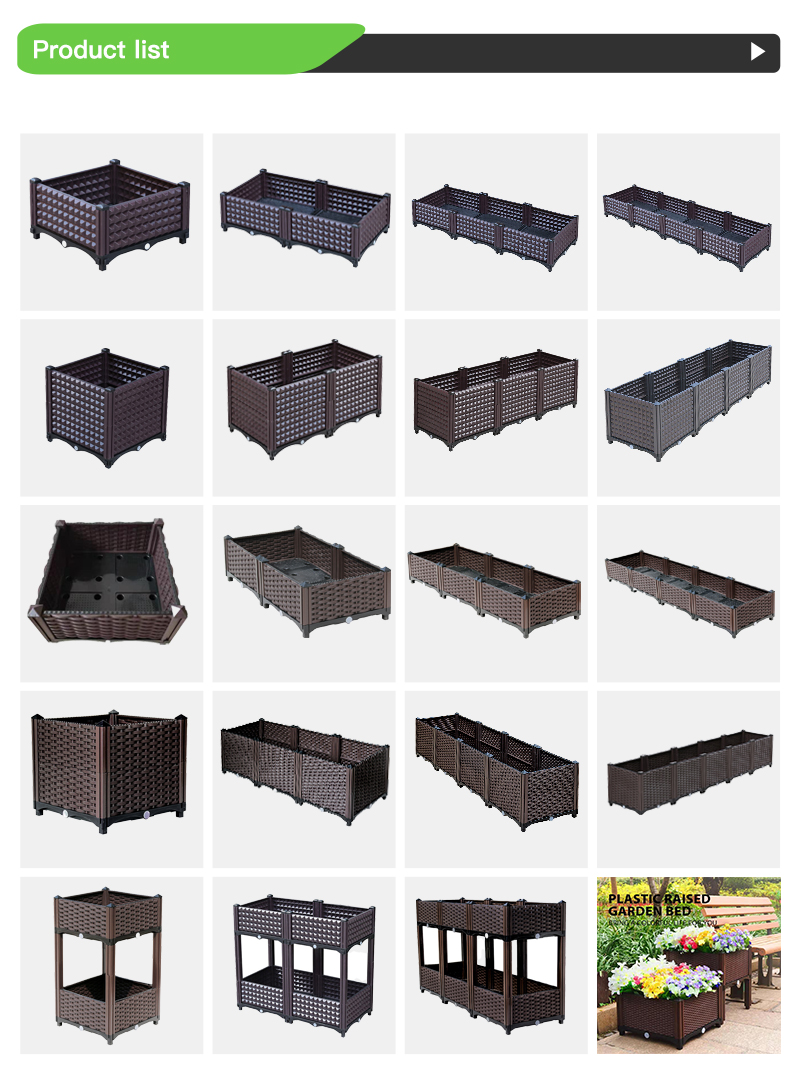 Backyard 0.5mm-16.0mm Thick Plastic Garden Planter Box Long Service Life