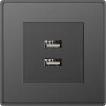 Full Plastic USB Charger Socket 100-240V AC For Home Hotel Villa