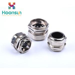 Wholesale Anti - EMC Power Metal Cable Gland Nickel Plated Brass With Metric Thread Type from china suppliers