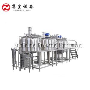 Wholesale Hot Water Tank 3 Vessel Brewing System , Brewpubs Craft Brewing Equipment from china suppliers