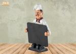 Wood Mini Chalkboards Polyresin Statue Figurine Small Resin Chef Tabletop Statue