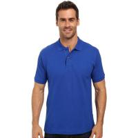 China Adult Rib - knit neck Short Sleeve Polo Shirts 100% Cotton With Sublimation Logo for sale