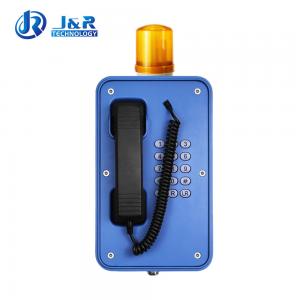 Wholesale Durable Industrial Weatherproof Telephone With Flashing Light And Stretched Cable from china suppliers