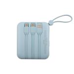 Li-polymer Battery /18650 Battery Portable Power Bank Black Blue Cable Manual