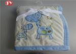Soft Newborn Baby Swaddling animal embroidery Blankets Custom Manufacturer