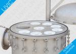 Liquid Industrial Cartridge Filter Housing Horizontal / Vertical Wtih Flange