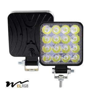 Wholesale 48W Square Vehicle LED Work Lights Bright 16 Leds Car Led Worklight from china suppliers