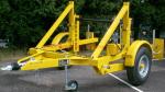 Steel Wire Drum Single Hydraulic Cable Reel Trailer Self Loading OEM