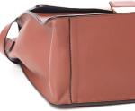 Fendi Kan U Rust Calfskin Leather Large Shoulder Bag 8BT314