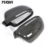 Black Carbon Fiber Mirror Cover For Audi A3 2014-2020 Side Mirror Covers