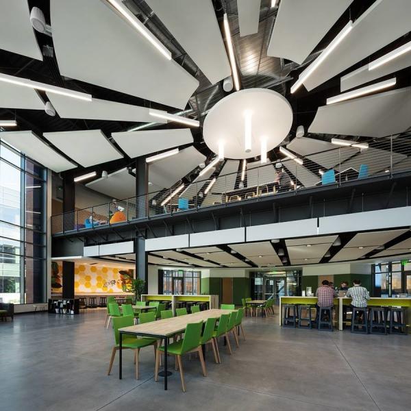 Open Office Seamless Metal Ceiling Microperforated Acoustic Panel Soundproof