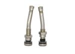 Metal Cap Truck Tire Valve Stems , Brass Valve Stems And Rubber Grommet Seal