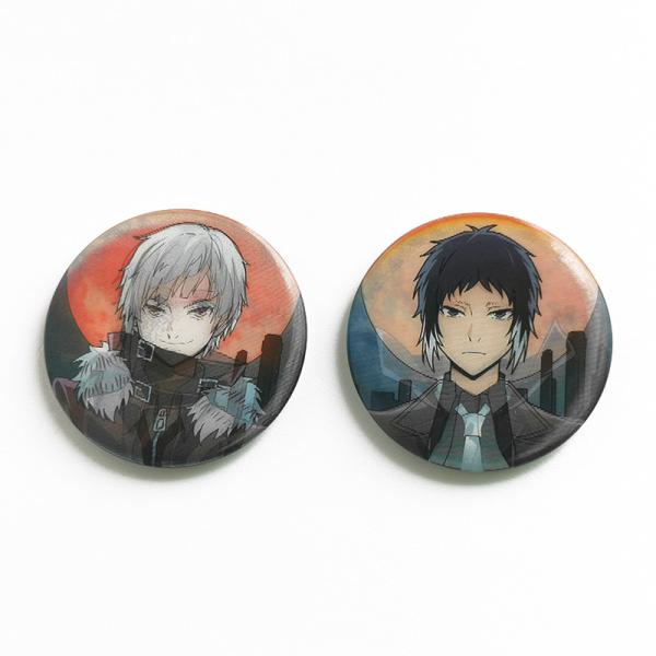 Perfect Binding 3D Lenticular Printing Service 3D Lenticular Badges Tin 35mm Button