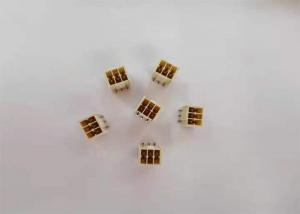 China 2.54mm Wafer 2*3P SMT W/T Latch Wire To Board Connector W/O Cut Brass on sale