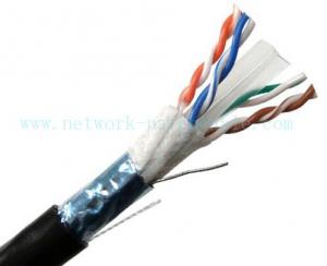 Wholesale High Speed Cat5e Shielded Outdoor Cable 0.5mm Copper Pass Fluke Black from china suppliers