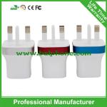 UK Plug 2 usb wall usb charger 5V2.1A