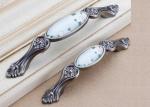 Antique Marble Pattern Ceramic Kitchen Door Knobs And Handles Lightweight