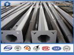 Octagonal Zinc Galvanized Street Lighting Pole with Base Plate street light