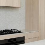Open-Ended 0 Silica Quartz Stone Surface Kitchen Cabinets Luxury Designs Solid