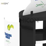 Customized White 4-Tiers Metal Creative Soft Drink Displays Rack