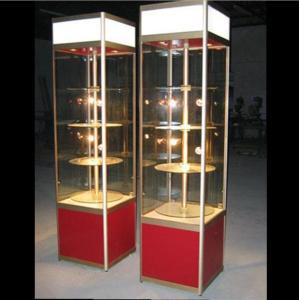 Wholesale Multifunctional Delicate Store Display Case , Glass Display Cabinet With Lights from china suppliers