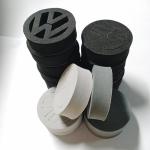 Black / White / Grey Custom Foam Logo EVA Adhesive For Brand Stickers