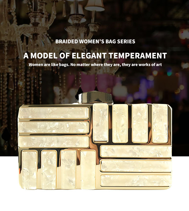 Small Square Bag Ladies Banquet Mobile Phone Hand Shoulder Bag Woman Party Clutch Handbag