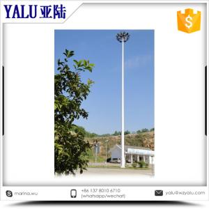 Wholesale 15m-45m Galvanized Q235 LED Football field high mast lighting with auto-lift system from china suppliers