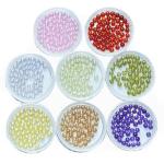 Roundball Garnet Peridot Pink Colors CZ Beads Synthetic Cubic Zirconia Loose