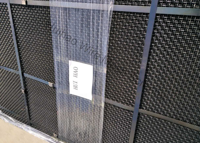 High Manganese 65MN Woven Vibrating Screen Mesh With Clamp Bending 8
