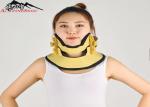 Adjustable Cervical Traction Device Support Inflatable Neck Brace Yellow Color