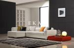 Germany Modern Simple 2017 Latest Home Furniture Living Room Snow-white Genuine