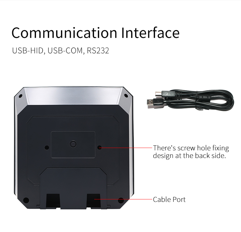 Most Popular Desktop Barcode Scanner with USB Connection and Omni-Directional Scanning