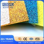 100% Bayer UV Embossed Solid Polycarbonate Sheet Outdoor Crystal Polycarbonate