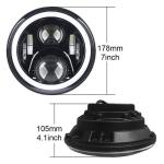 7 Inch 9-30V DC Round LED Vehicle Fog Light For Jeep RGB Halo Ring Bluetooth
