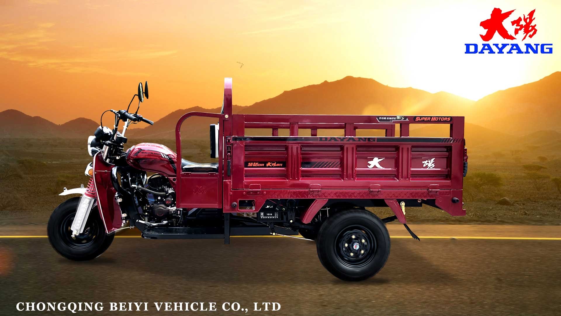 Powerful 175CC/200CC/250CC Light Loading Trike Motorized Cargo Tricycle for Loads
