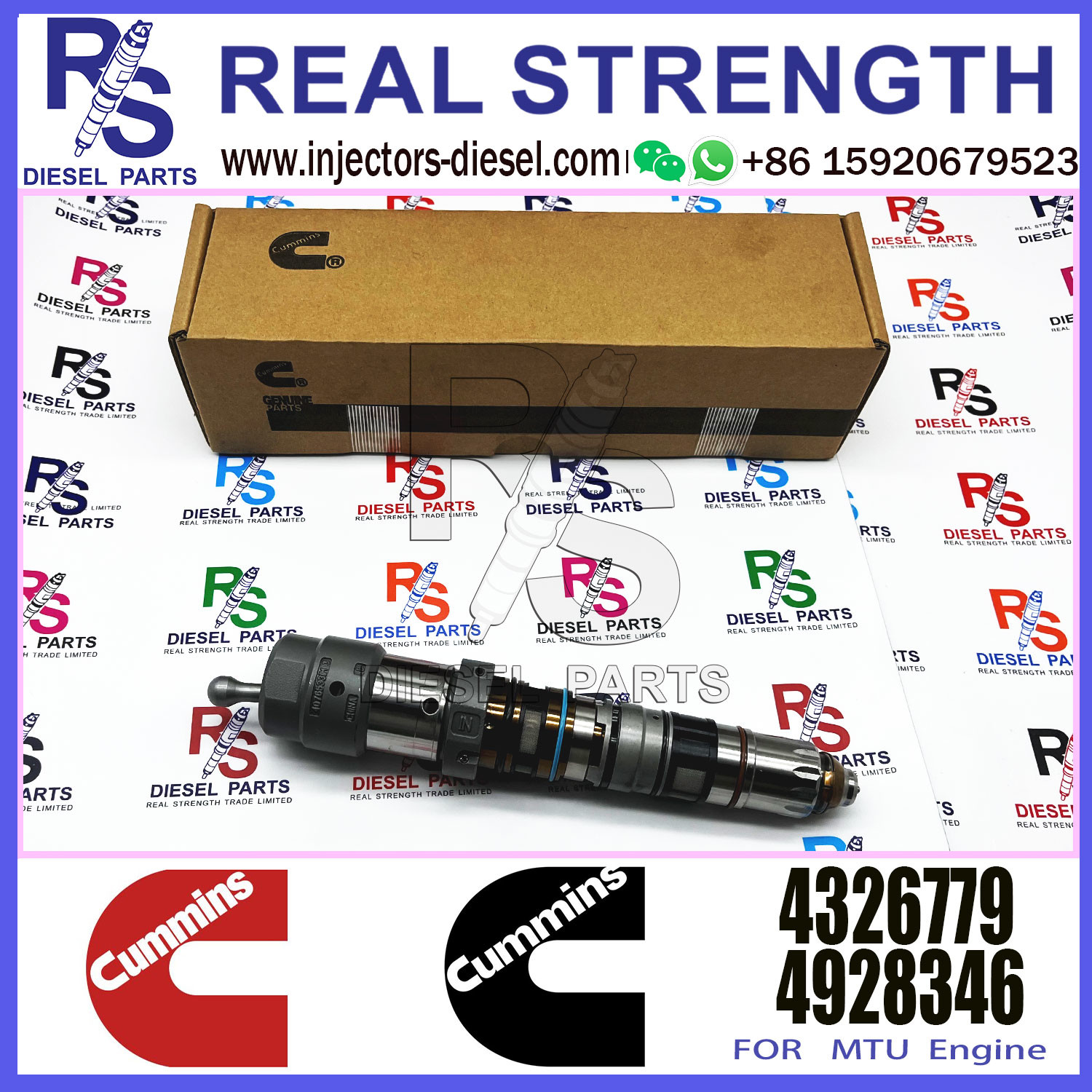 Common Fuel Injector Auto Parts 4902828 4076533 4088431 4088426 4326639 4326779 4928349