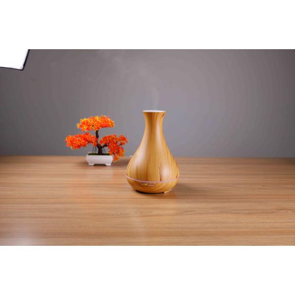 25-65ml/H Essential Oil Wood Grain Aroma Diffuser 400ml Portable