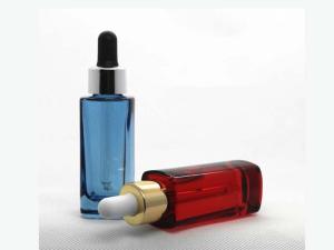Wholesale ES-318 square glass essential oil bottle &amp; bulb dropper pipettes/closures/assemblies from china suppliers