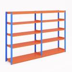 Heavy Duty and Sturdy 2 Bay 5 Tier Storage Boltless Shelving Rack for Industrial