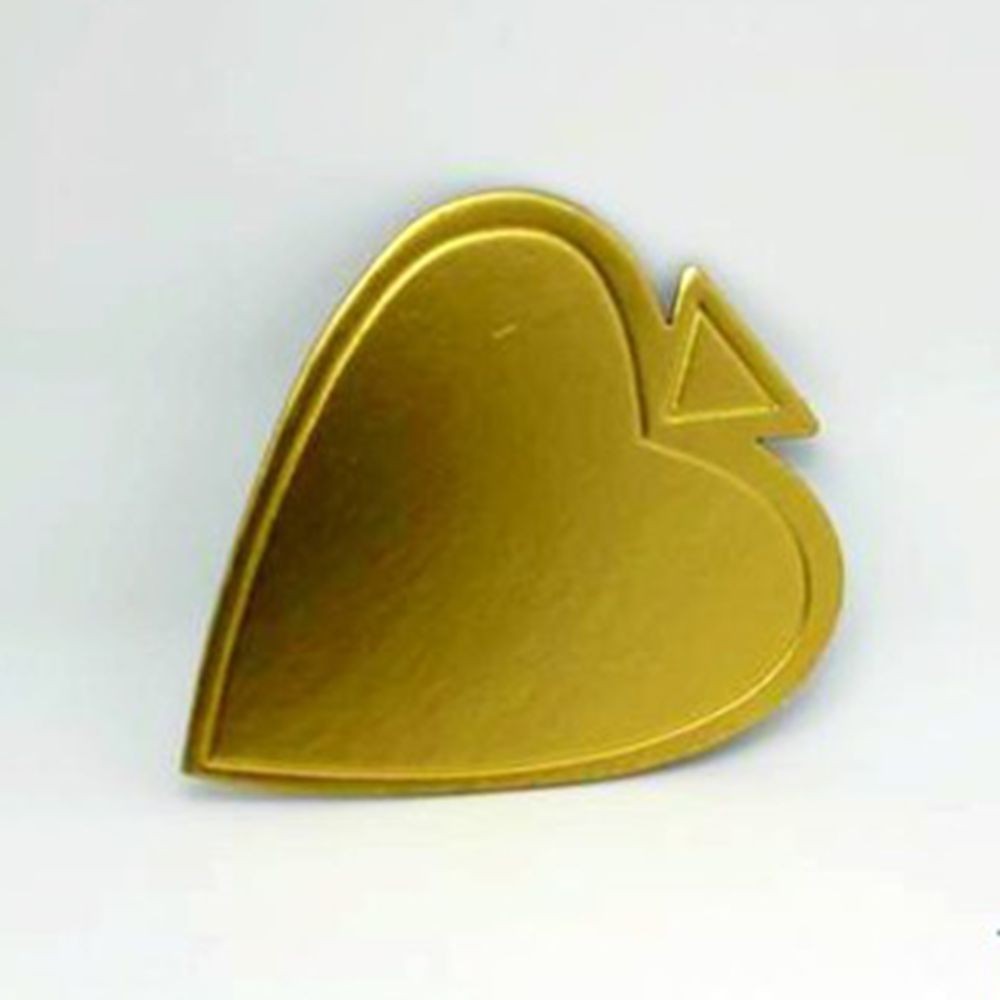 Wholesale Sweet heart Golden cake boards with handle from china suppliers