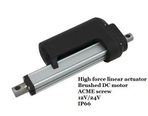 Wholesale 12v /24v feedback electric actuators with gear motor, hot sale linear actuators with clutch, IP65 from china suppliers