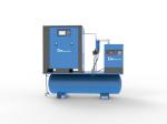 25bar High Pressure Tank Mounted Screw Compressor For Laser Cutting Industry