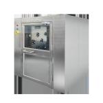 Oversized Floor To Ceiling Air Shower Cargo SS Air Shower Double Sliding Doors