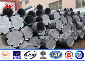 Wholesale Certification 22m 30KN Gr65 Steel Power Pole With 450mm Flange size from china suppliers