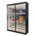 DC12V/AC110-220V Infinity Mirror Display Case for Donut Cake Cookie Dry Bakery