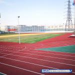 15mm Thick Synthetic Sports Flooring 49.5% Force Reduction Rubber Running Track